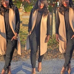 Zara long black jumpsuit